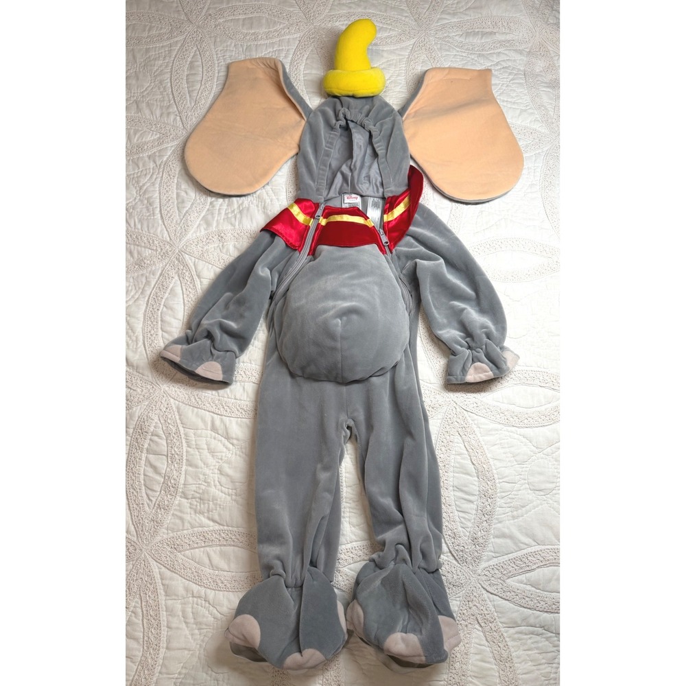 Vintage Disney Store Dumbo Elephant Costume Gray Plush Infant 6-12 Months